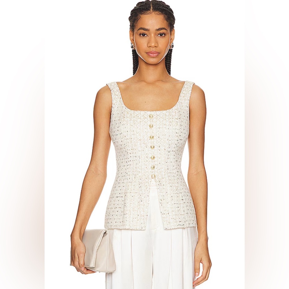 Cami NYC Rosita Top in Gold Fleck Size 6